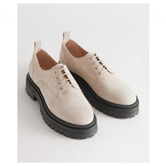 & Other Stories Shoes - & Other Stories Chunky Suede Derby Shoes